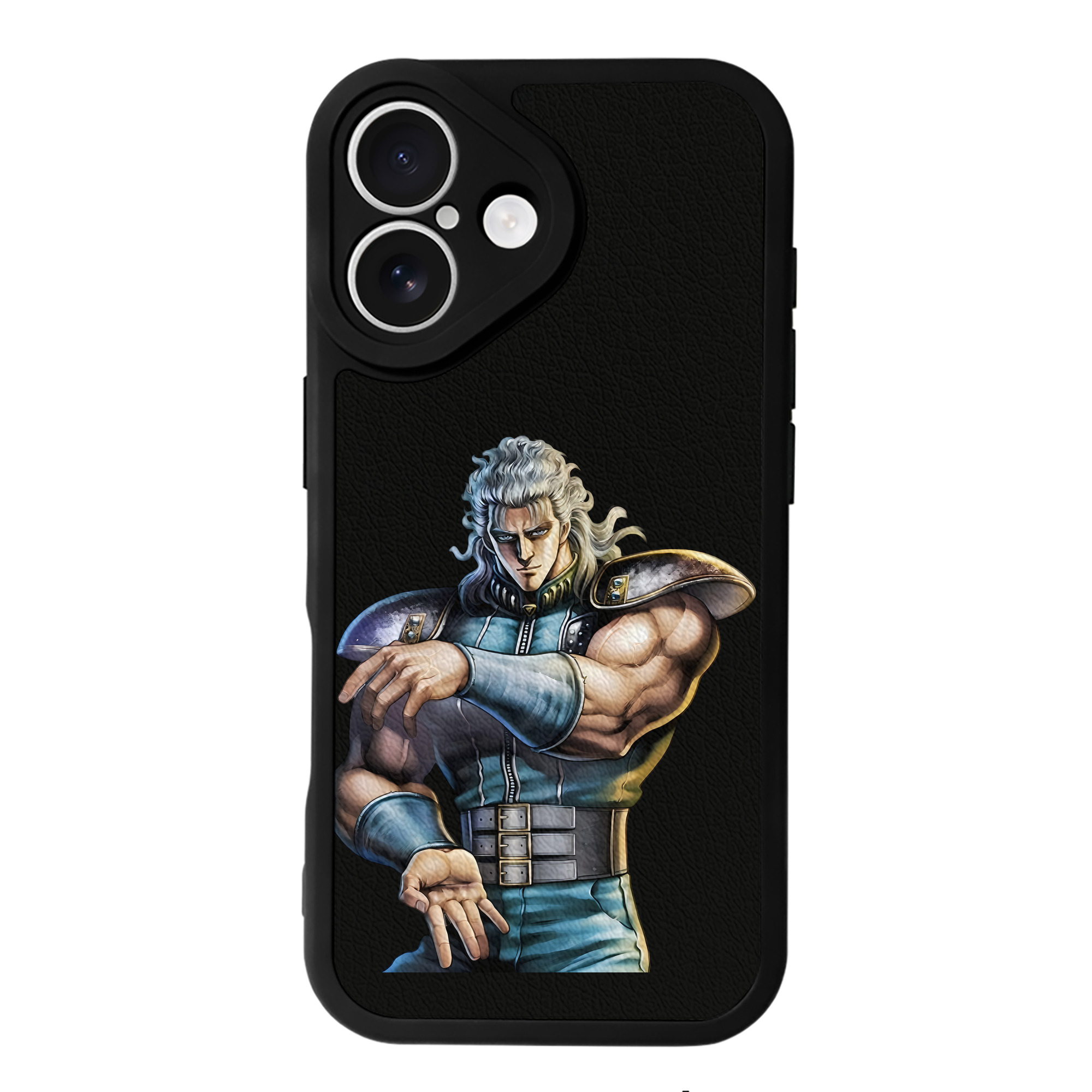 （画像用） 北斗の拳 Fist of the North Star 【iPhone 16シリーズ対応】シリコンスマホケース（レザー調） 材質：シリコン